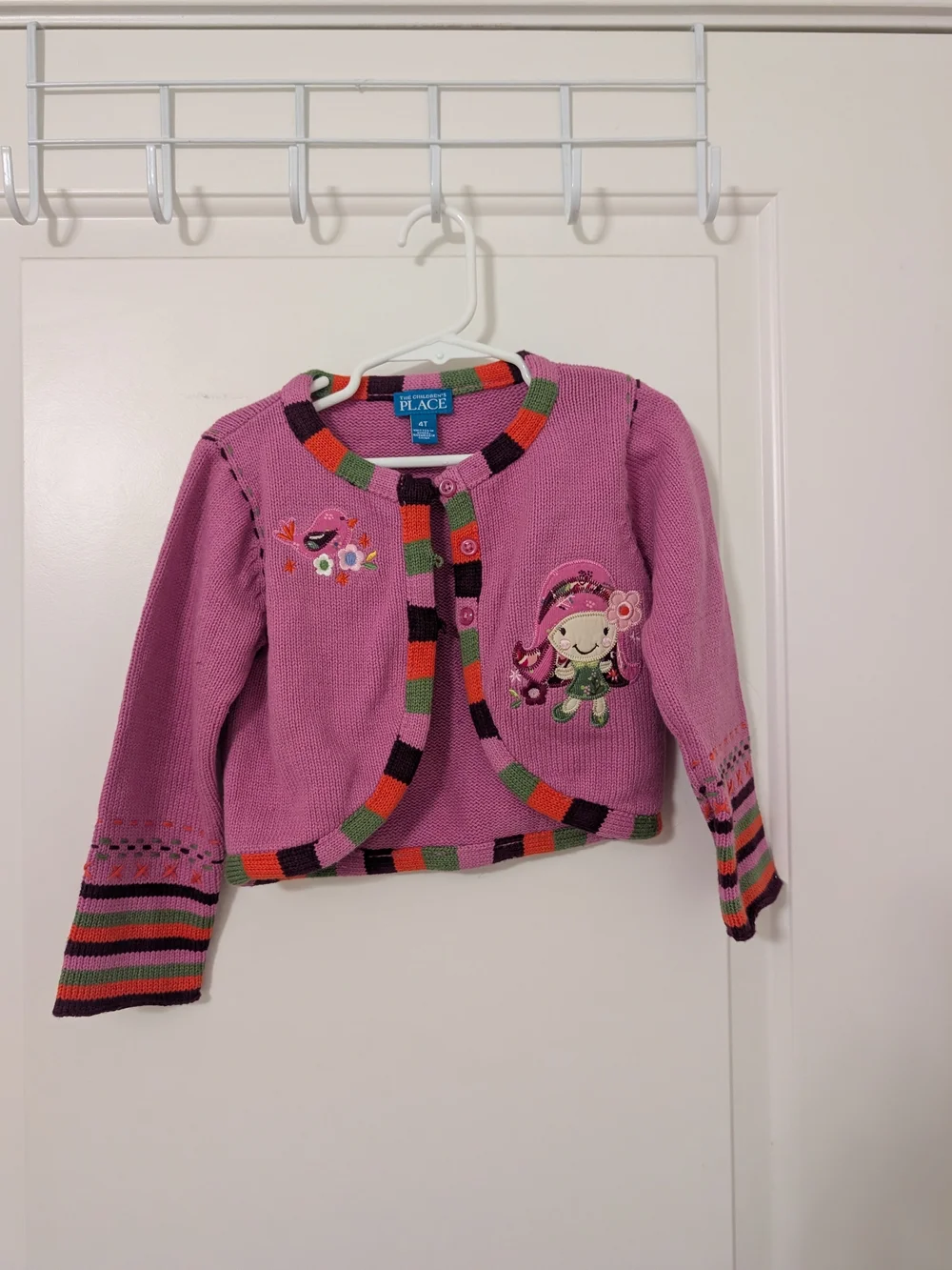 Y2K Children's Place 4T Girl Doll Cardigan Jeans Skort 3 Piece Outfit